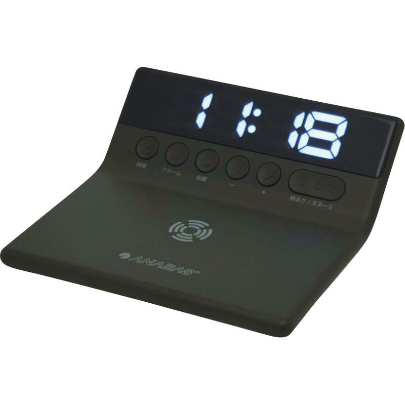 アナバス ワイヤレススマホ充電クロック CR-200