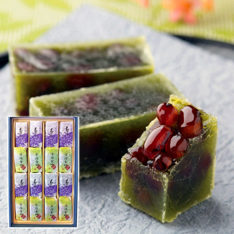 京菓子司 都 宇治金時琥珀詰合せ 花かずら大納言