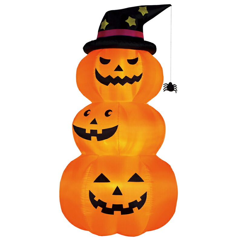 楽天市場】エアーディスプレイ 3連オレンジパンプキン L ハロウィン