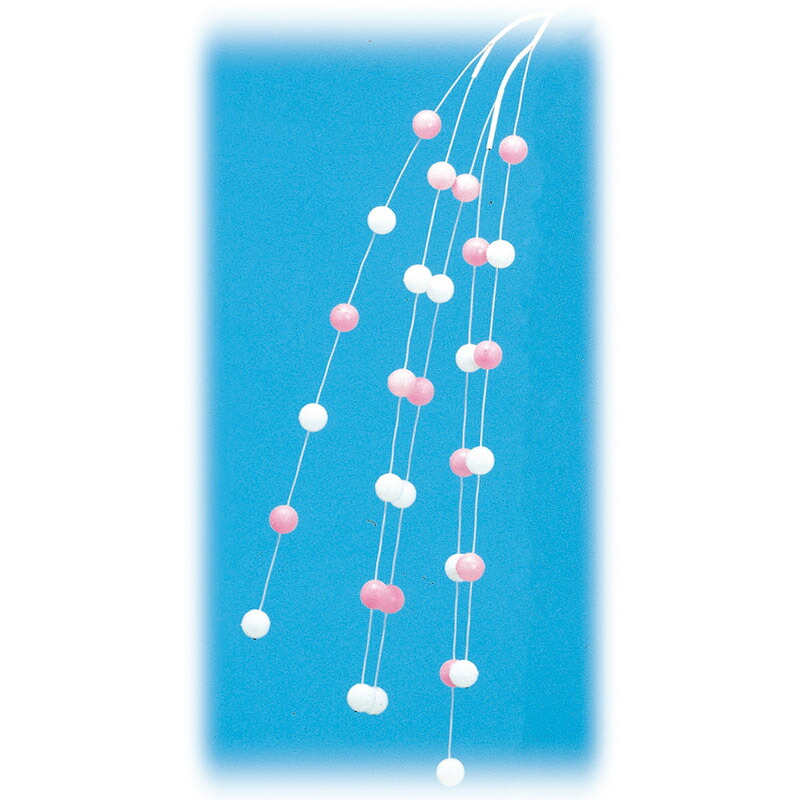 【正月】シダレ餅花 10本セット L85cm・玉φ3cm / 正月 飾り 店舗装飾 ディスプレイ 販促 POP インテリア デコレーション 造花 イベント