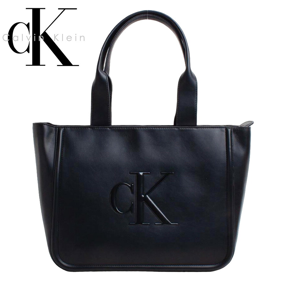 カルバンクライン Calvin Klein トートバッグ レディース A4対応 ミディアムサイズ 通勤 通学 ロゴ ショルダー LV04F3218G UB1 ラッピング不可｜サウスコースト