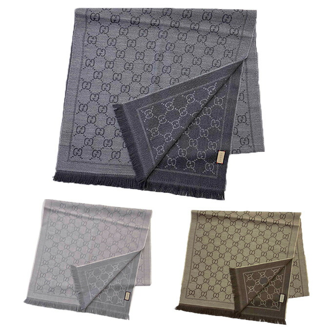 グッチ GUCCI マフラー G柄 メンズ レディース 133483 3g200 GUCCI 並行輸入品 グッチ ストール マフラー メンズ レディース