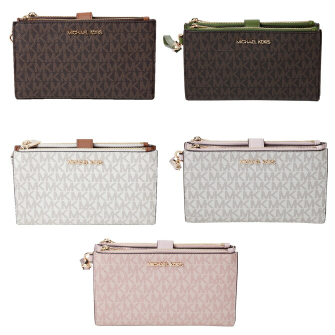 二つ折り財布 Kors Michael ジップ リストレット マイケルコース ダブル 二つ折り財布 ギフトラッピングを選択可能です Michael レディース ジップ 35f8gtvw0b サウスコースト