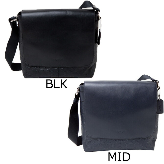 コーチ Coach オンライン メンズ バッグ ショルダー チャールズ デボスド シグネチャー レザー スモール メッセンジャー F722 サウスコースト Coach専用boxでギフトラッピング選択可能
