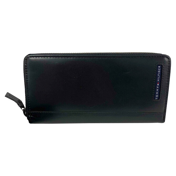 【訳あり】トミーヒルフィガー TOMMY HILFIGER ラウンドファスナー長財布 ロゴ レザー メンズ 31tl13x025 BOX付 ラッピング不可 s010