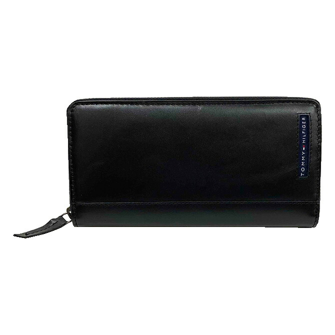 【訳あり】トミーヒルフィガー TOMMY HILFIGER ラウンドファスナー長財布 ロゴ レザー メンズ 31tl13x025 BOX付 ラッピング不可 s012