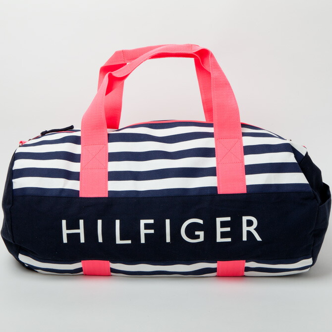 tommy hilfiger pink duffle bag