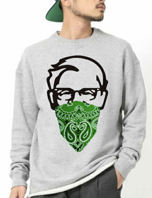 送料無料 半額クーポンプレゼント Trainer スウェット トレーナー ストリートファッション おしゃれ 裏起毛 高品質 白 黒 灰 ホワイト ブラック グレー 暖かい 防寒対策 秋 冬 安い バンダナ ペイズリー柄 可愛い ストリート女子 ロック コーデ スタイル お爺さん