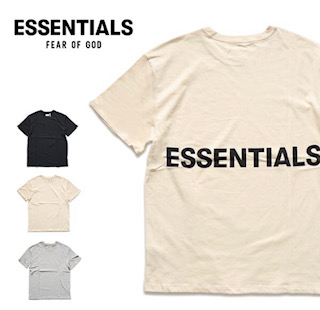 安い購入 Sc厳選ストリートブランド T Shirt Tシャツ 半袖 エッセンシャルズ Essentials Fog Fear Of God Black ブラック ストリートファッション ストリートブランド ジャスティンビーバー ユニセックス かっこいい 英語 文字 トレンド レディース メンズ