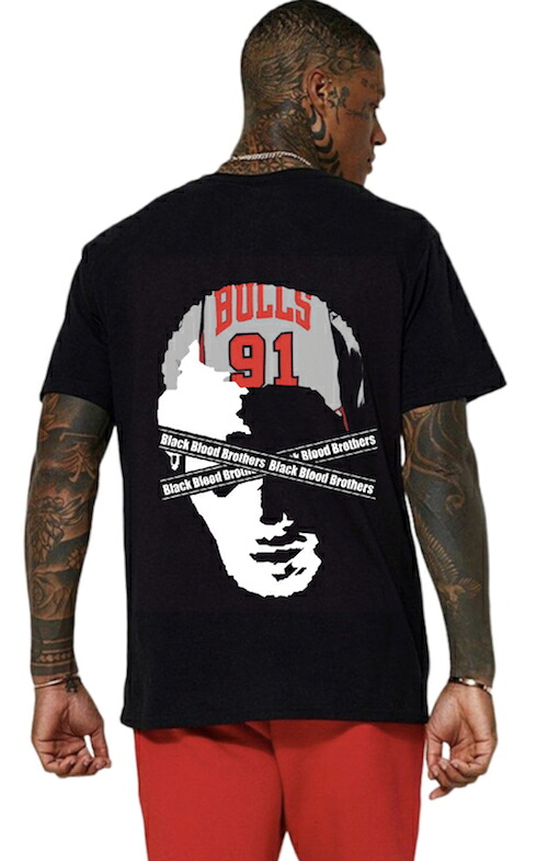 【Black Blood Brothers】Tシャツ tシャツ 半袖 メンズ お洒落 おしゃれ スポーツ 送料無料 ヒップホップ系 HIPHOP 西海岸 20代 30代 大人 ダンス衣装 夏 春 コーデ デニスロッドマン ロッドマン 運動 バスケ 90年代 ストリート系 白 黒 大きいサイズ オーバーサイズ｜BLACK BLOOD BROTHERS