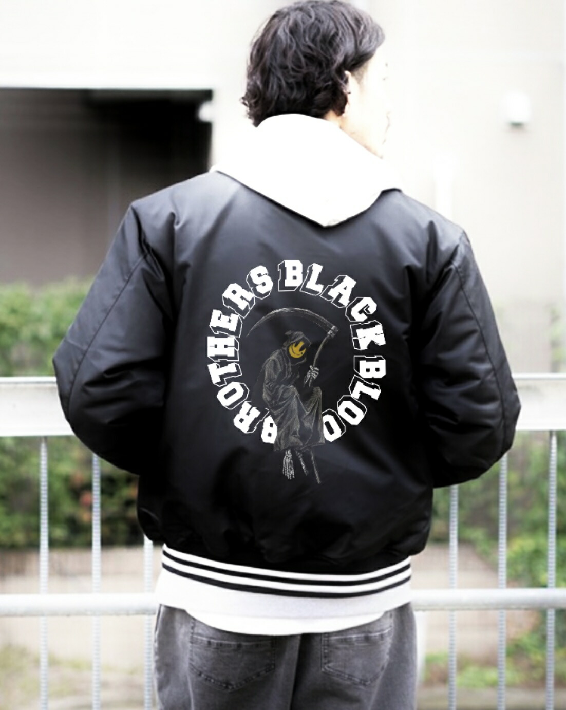 BADWAYスタジャン 黒 Mサイズ ストリート hiphop オーバーサイズ BADWAYスタジャン 黒 Mサイズ ストリート hiphop オーバーサイズ
