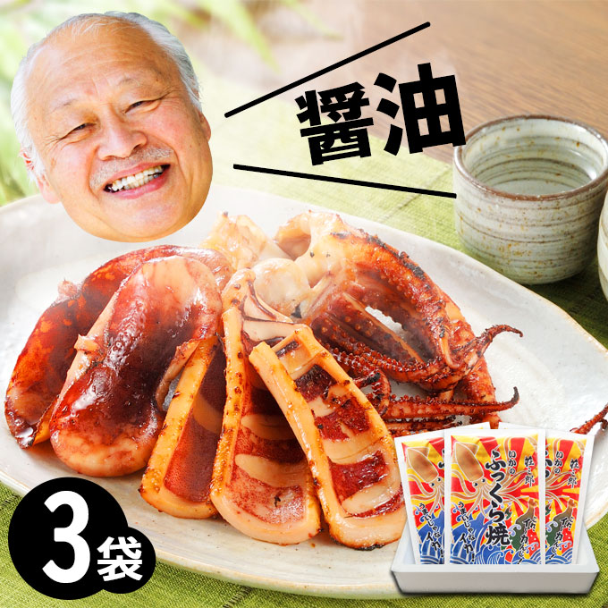 【父の日ギフト】石川県 能登 応援【イカ焼きいかのふっくら焼3袋】あす楽 日本海で水揚げされた国産いか。ご飯のお供や酒の肴(つまみ)。海産物を贈り物(プレゼント/)に海の幸。海鮮ごはん  手土産 一人暮らし 送料無料 最強配送 ギフト 年中無休 即日発送