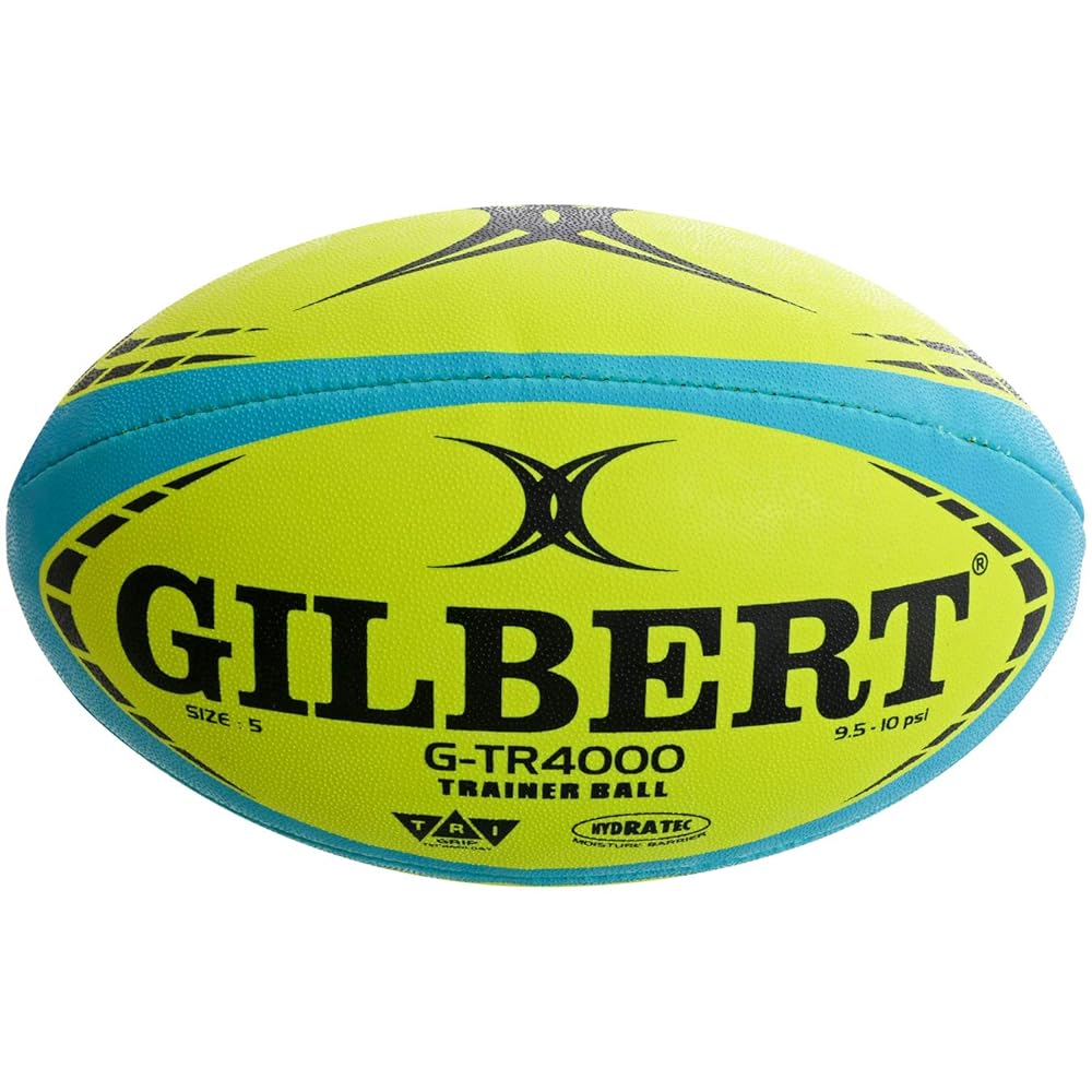 Gilbert G-TR4000 ギルバート ラグビーボール練習用3号 青緑x黄色 [並行輸入品]