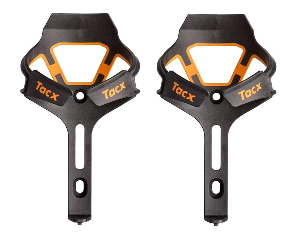2個セット Tacx（タックス）Ciro（サイロ）ボトルケージ Bottle Cage (マットオレンジ) [並行輸入品]