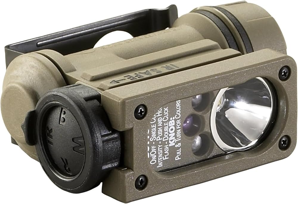 Streamlight 265128 Sidewinder Compact II軍用ひな形懐中照明ランプ、白いことC4 LED、赤、青、赤外線LED
