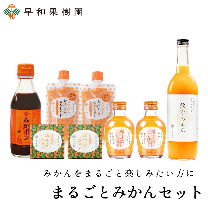 内祝い ギフト みかん 送料無料 まるごとみかんセット(N) 贈り物 みかんジュース ゼリー スムージー ポン酢 詰め合わせ 出産内祝い 御祝 早和果樹園