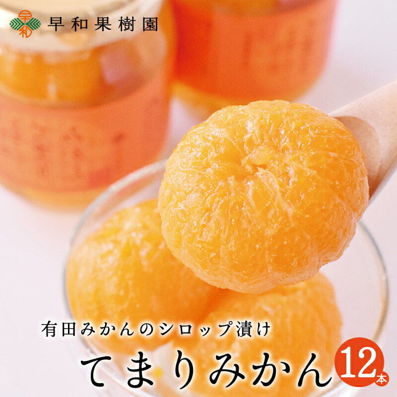 早和果樹園 てまりみかん　245g&times;12個入り 有田みかん シロップ漬け コンポート まるごと お取り寄せ 送料無料｜紀州 有田みかん 早和果樹園