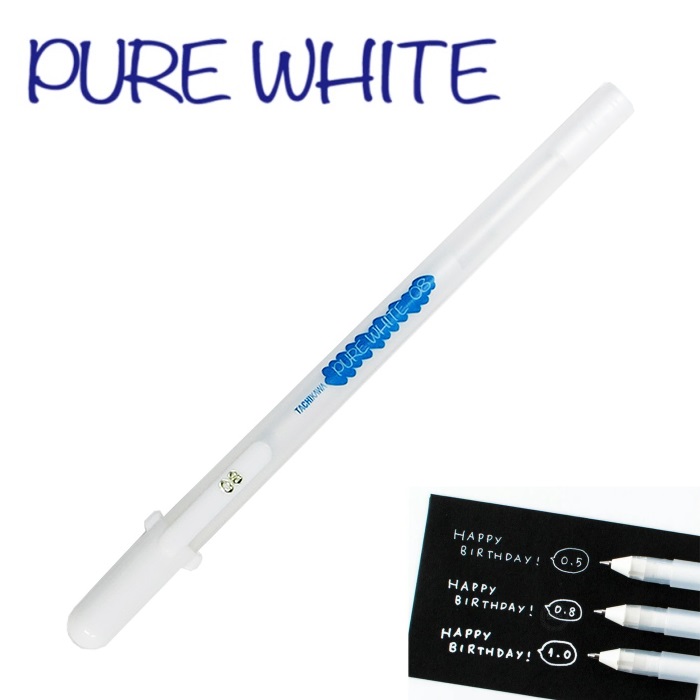 楽天市場】ペン タチカワ 水性ペン ピュアホワイト PURE WHITE 「0.5