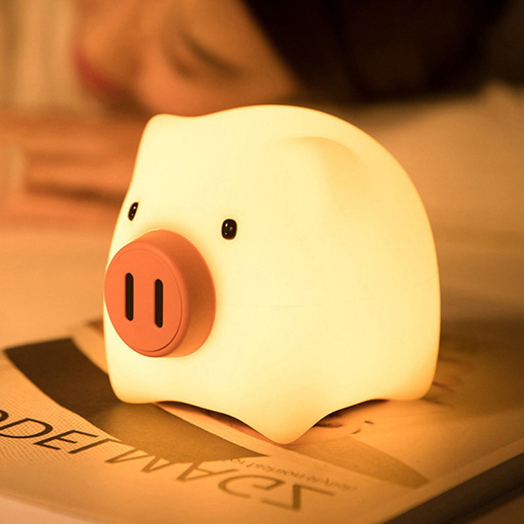 楽天市場】ナイトライト かわいい デスクライト LED ランプ ブタ型