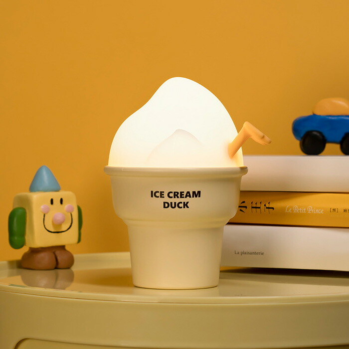 楽天市場】ナイトライト かわいい ソフトクリーム アヒル型ライト