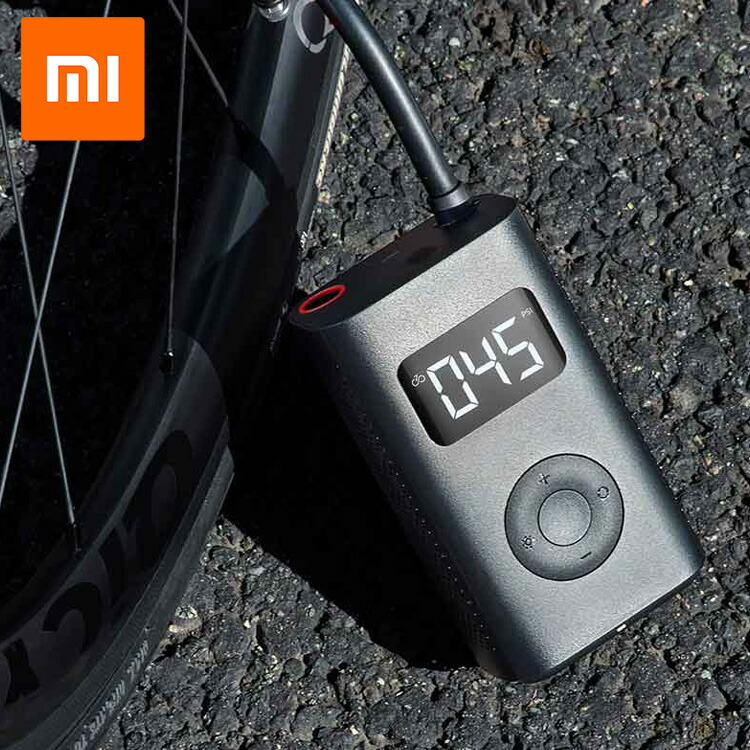 【新型】Xiaomi mijiaエアポンプ2D 電動空気入れ 車バイク自転車に Xiaomi 電動空気入れ 2 第二世代 携帯ポンプ 空気いれ エアー