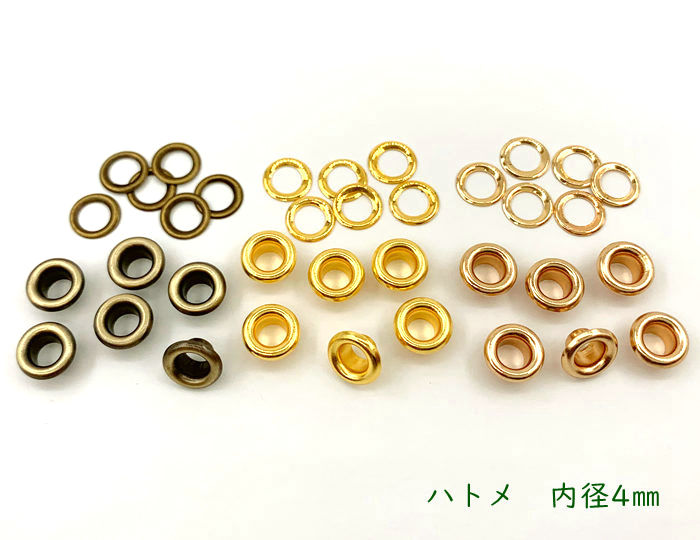 定番スタイル ハトメ No.3×4 アンティーク 50個入り 内径2.6mm discoversvg.com