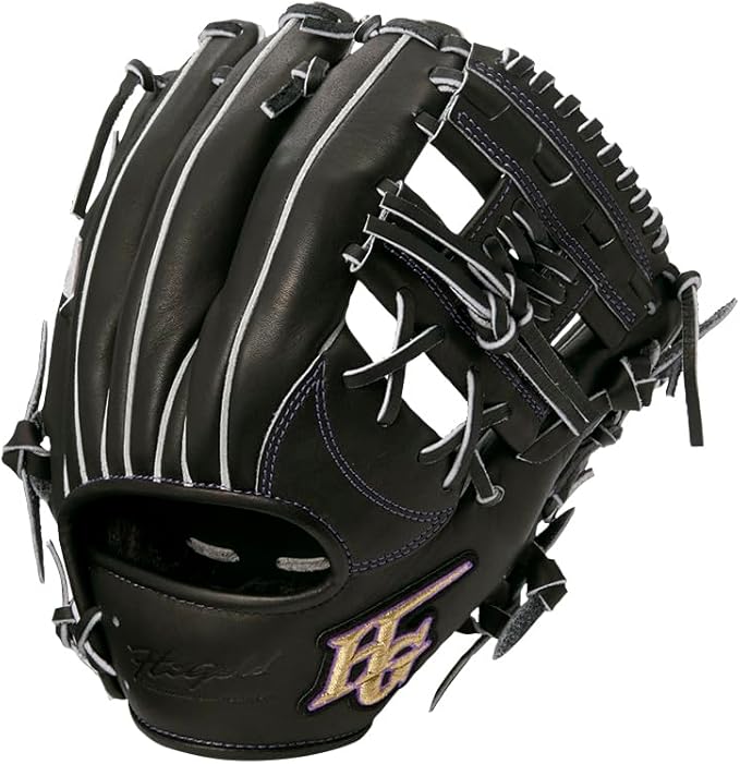 one 野球用グローブ ブラック/ブロンド/ゴールド 野球 ハイゴールド 軟式グローブ グラブ 己極 SRダークブラウン