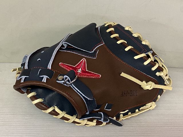 ALL-STAR オールスター 軟式キャッチャーミット 軟式グラブ 捕手用 右投げ 軟式グローブ ASJ-21R Bブラック×ブラウン