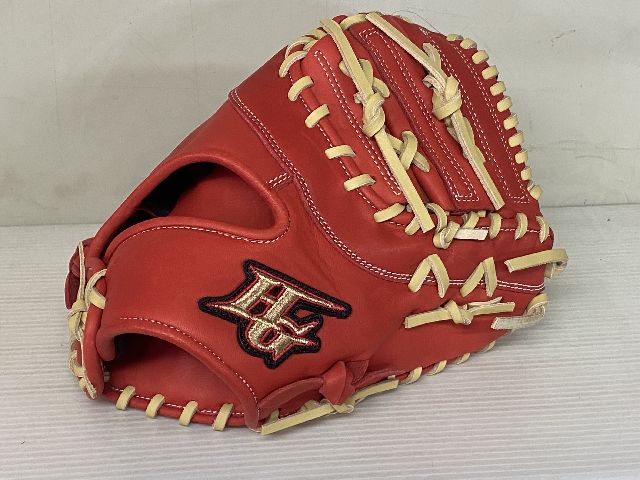 HIGOLD ハイゴールド ルーキーズ 軟式少年ファーストミット 野球 RKG121F 右投げ用 バーニングオレンジ×キャメル