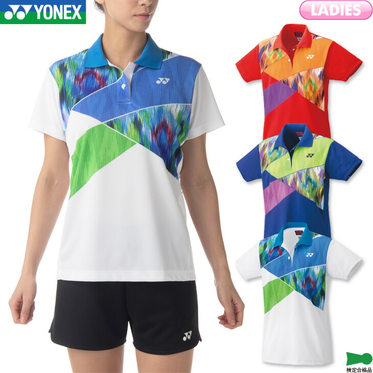 ヨネックスレディーステニスジャケット 楽天市場】ヨネックス ゲームシャツ(フィットスタイル) 10455