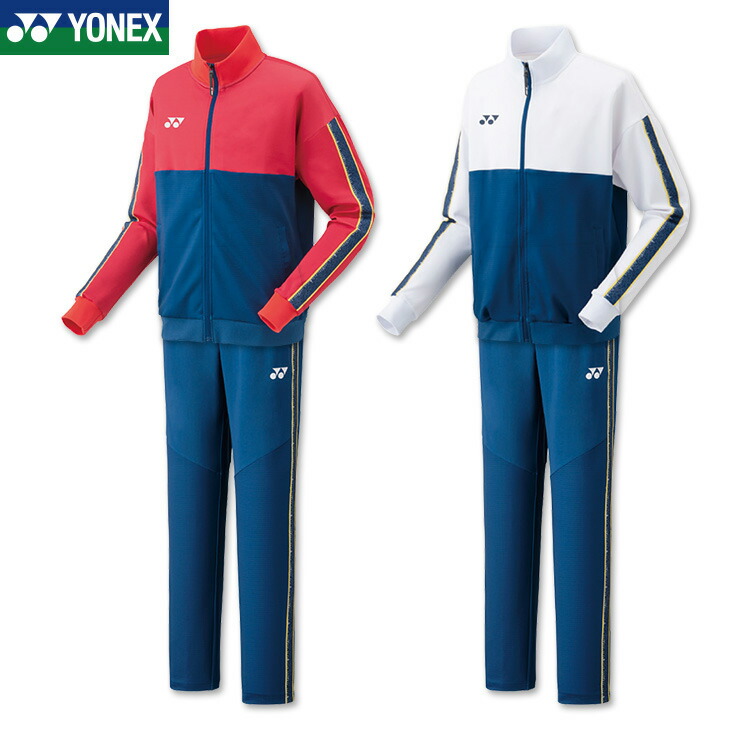 YONEX ネイビー ウォームアップウェア 上下セット　上Oサイズ　下Lサイズ apworld_51035-61035