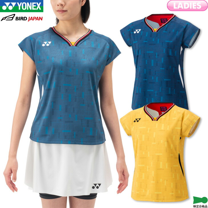 YONEX ゲームシャツ バドミントン テニス Tシャツ スカート 楽天市場】ヨネックス バドミントン レディース ゲームシャツ