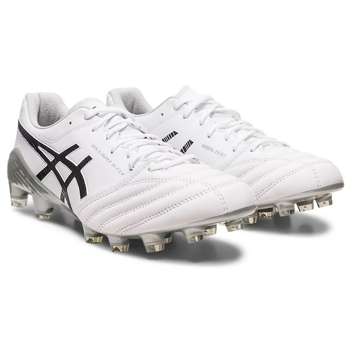 ASICS LIGHT サッカーシューズ スパイク ホワイト/ゴールド ASICS アシックス DS LIGHT X-FLY PRO ST(ホワイト×ゴールド