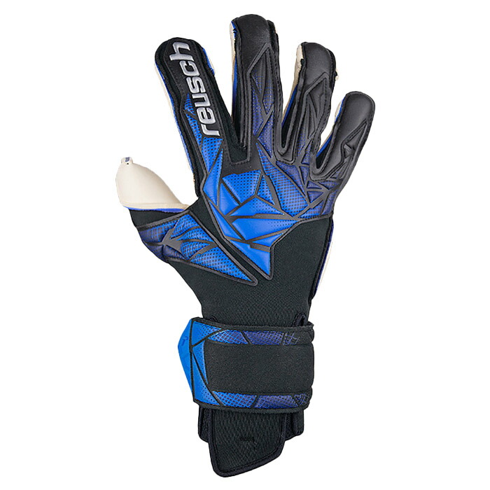 ロイシュ アトラクト リグリップ reusch 【サッカー・フットサル】 キーパーグローブ キーパー手袋 ゴールキーパー GK ブラック×エレクトリックブルー (5470555-7737)