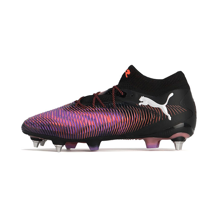プーマ フューチャー 8 アルティメット MXSG PUMA サッカー シューズ スパイク 天然芝 Black-White-Glowing Red (108188-01)