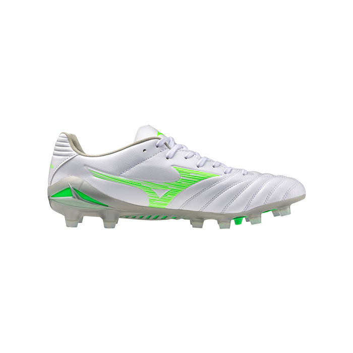 ミズノ モナルシーダネオ3 PRO mizuno 蹴球 シューズ 土 人工芝 生まれながら芝 白いこと×ネオン緑であること (P1GA252237)