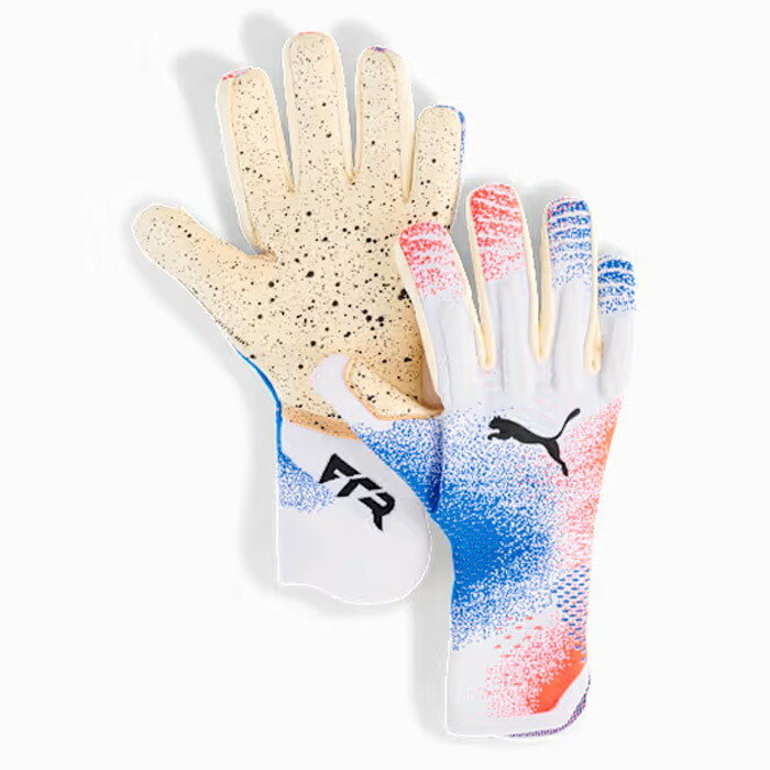 プーマ フューチャー アルティメット NC ゴールキーパーグローブ PUMA サッカー キーパーグローブ キーパー手袋 ゴールキーパー GK PUMA White-Glowing Red-Ultra Blue (042064-11)｜sportsプラス １