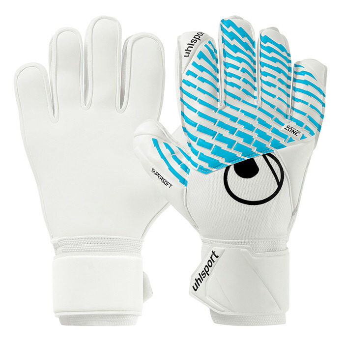ウールシュポルト サイバーテック スーパーソフト uhlsport サッカー キーパーグローブ キーパー手袋 ゴールキーパー GK ホワイト×サイバーブルー×ブラック (1011381-01)
