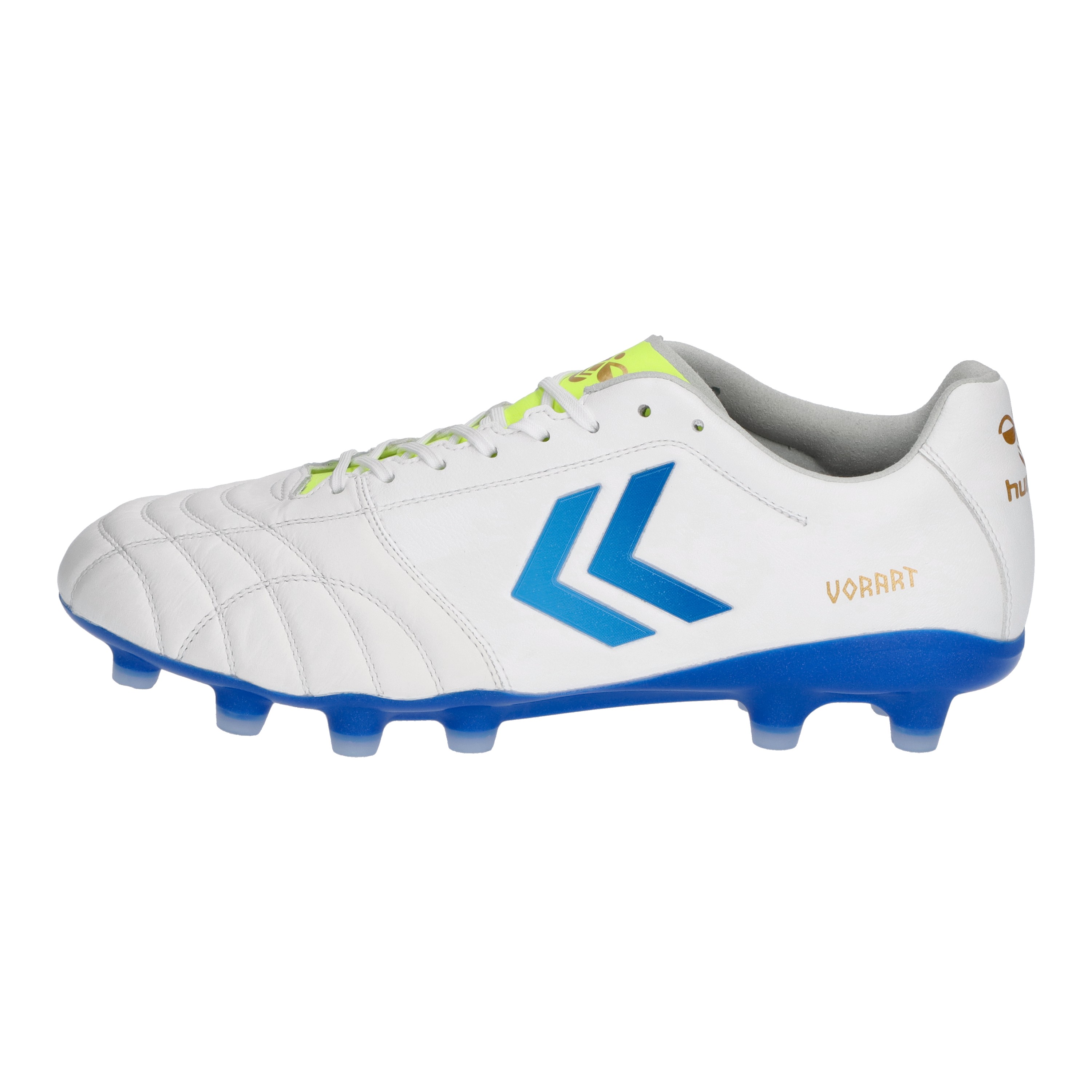 ヒュンメル ヴォラート3 PRO SUPERWIDE hummel 蹴球スパイク シューズ 土 人工芝 生まれながら芝 スーパワイド 成年者 白いこと×ともし火青み (HAS1244SW-1067)