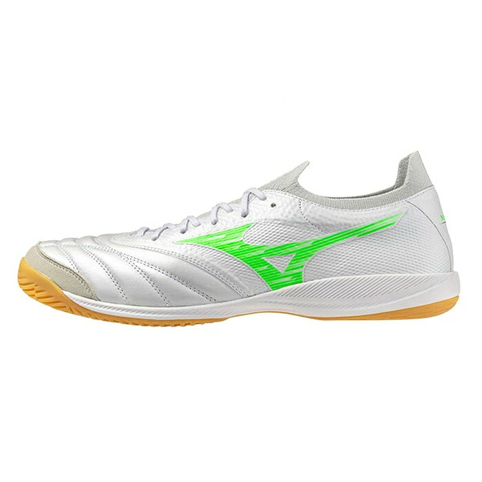 ミズノ モレリア NEO SALA β JP IN mizuno FRONTIER PACK フットサル シューズ インドア ホワイト×ネオングリーン (Q1GA251037)