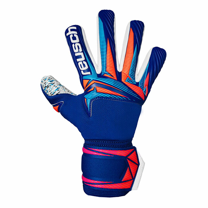 ロイシュ アトラクト フュージョン NC reusch サッカー キーパーグローブ キーパー手袋 ゴールキーパー GK シャープブルー/ホワイト/ショッキングオレンジ (5670905-4126)