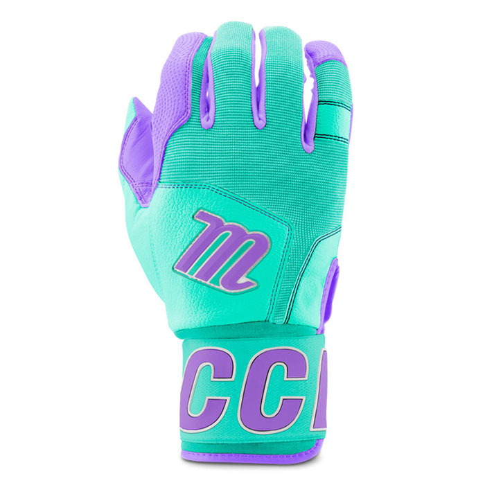 野球 マルッチ バッティング手袋 marucci バッティンググローブ 大人 草野球 (MBG2BKSM-MT-PR)