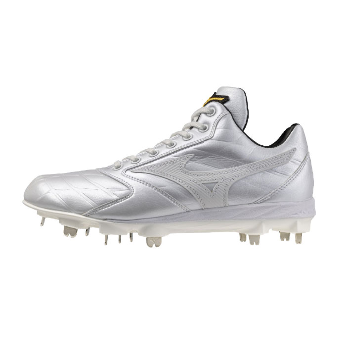 野球 ミズノ 金具スパイク スピードレボプロ2 mizuno 野球スパイク 金具 紐タイプ ミズノプロ ホワイト×ホワイト (11GM260001)