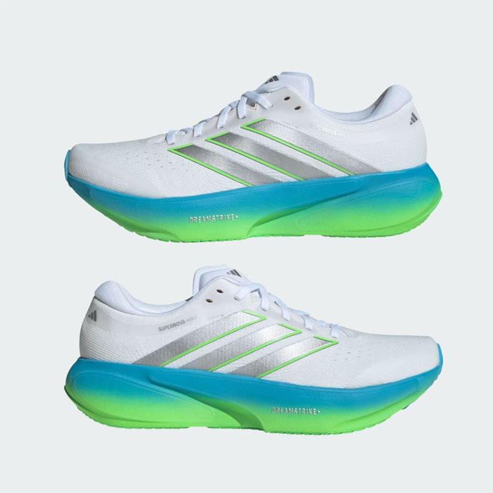 ベイスボール アディダス 駈けっくらシューズ SUPERNOVA RISE 3 adidas 駈けっくら 形づくる 運動競技 メンズ シューズ 駈けっくらシューズ 大地 ランシュー マラソン 小股走り Cloud White / Silver Metallic / Semi Blue Burst (JP8680)