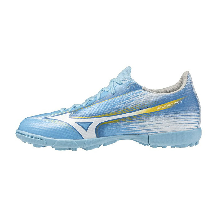 ミズノ アルファ 3 SELECT Jr AS mizuno サッカー フットサル トレーニングシューズ トレシュー ワイド 人工芝 ターフ ジュニア キッズ 子供 ユニティスカイブルー×ホワイト (P1GE266525)
