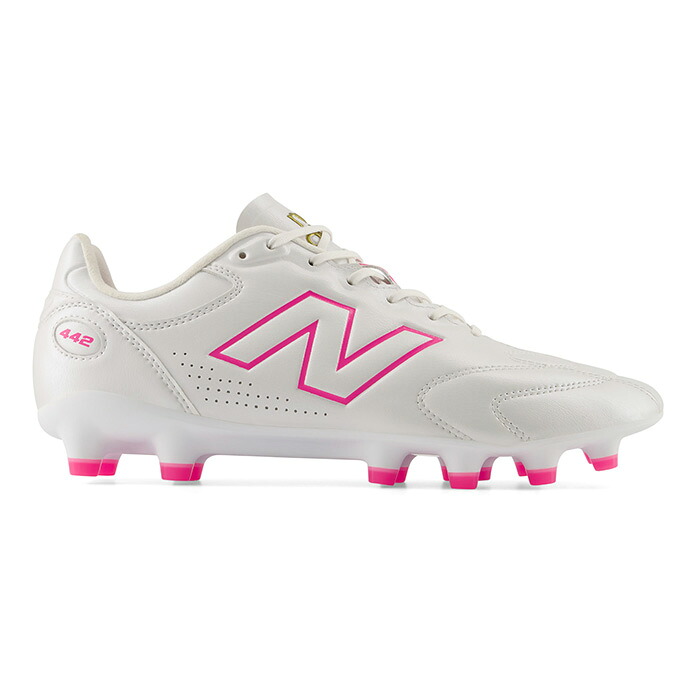 ニューバランス 442 Pro HG/AG V3 NewBalance サッカースパイク シューズ 土 人工芝 大人 ワイド WHITE/PINK (U42H5TE2E)