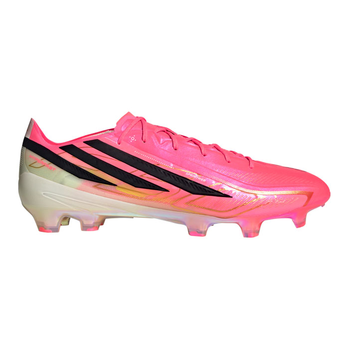 アディダス F50 HYPERFAST ELITE FG adidas 蹴球スパイク シューズ 生まれながら芝 成年者 ソーラーターボ/中核グループ黒いこと/ゴールドメタリック (JR5386)