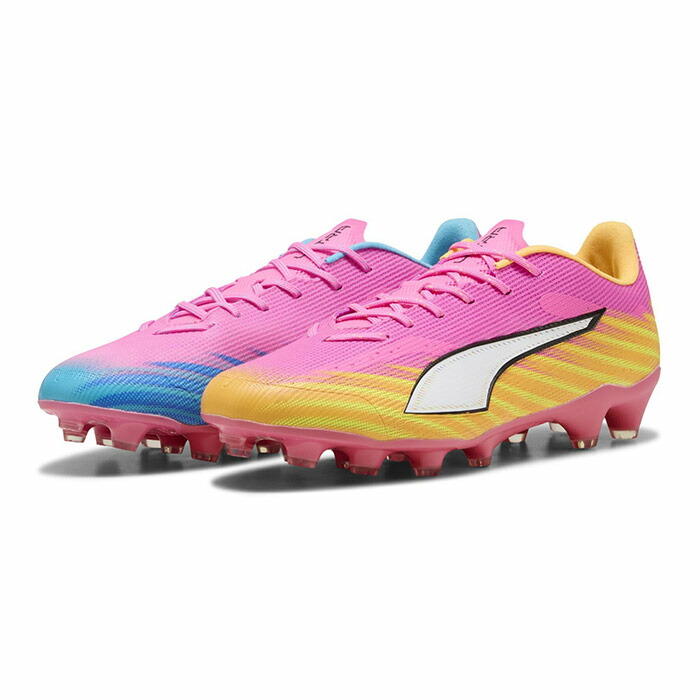 ピューマ ウルトラ 6 労働者階級 HG/AG PUMA 蹴球スパイク シューズ 土 人工芝 成年者 Poison Pink-PUMA White-Sun Stream-Bright Aqua-PUMA Black (108994-05)