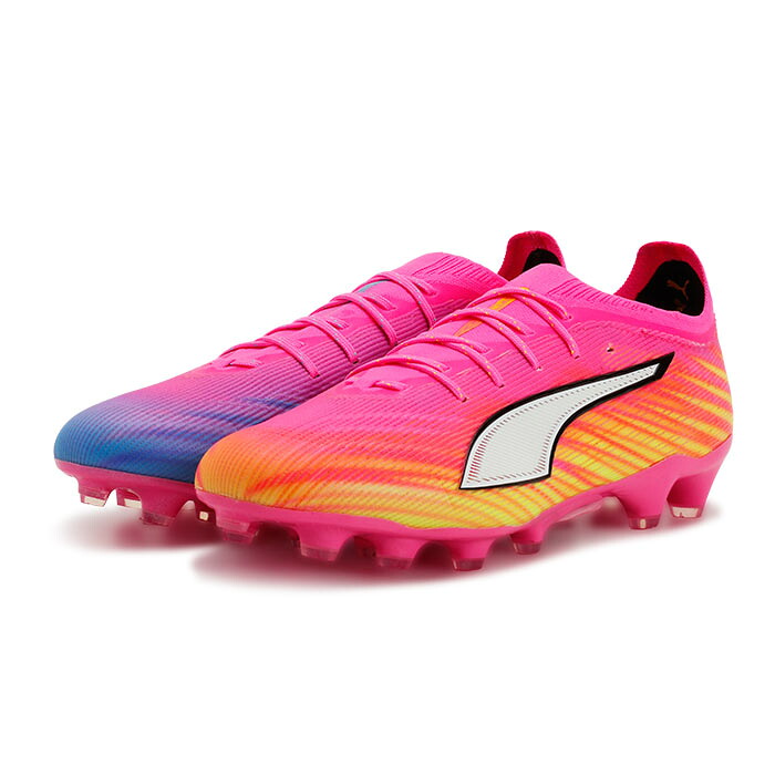 ピューマ ウルトラ 6 アルティメット HG/AG PUMA 蹴球スパイク シューズ 土 人工芝 成年者 Poison Pink-PUMA White-Sun Stream-Bright Aqua-PUMA Black (108998-05)