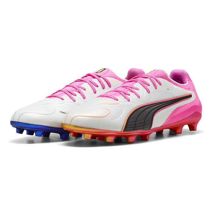 ピューマ 第一人者 20 アルティメット FG/AG PUMA 蹴球スパイク シューズ 生まれながら芝 人工芝 成年者 PUMA White-Poison Pink-Bright Aqua (108457-05)